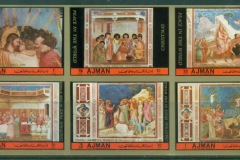 Ajman 1972 Mi#1699-1704B Scenes from the Life of Christ by Giotto IMPERF
