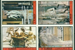 Ajman 1972 Mi#1711-1714B Sculptures of the Italian Renaissance IMPERF