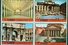 Ajman 1972 Mi#1725-1728 Famous Sights of Rome