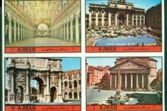 Ajman 1972 Mi#1725-1728B Famous Sights of Rome IMPERF
