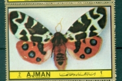 Ajman 1972 Mi#1748-1752 Famous Butterflies