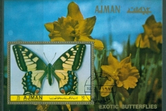 Ajman 1972 Mi#MS398A Exotic Butterflies MS
