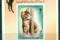 Ajman 1972 Mi#MS400 Cats & Dogs MS
