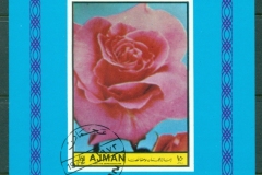 Ajman 1972 Mi#MS401B Flowers, Lover's Roses MS IMPERF
