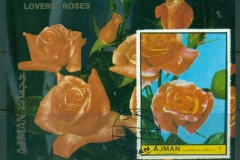 Ajman 1972 Mi#MSA401B Flowers, Lover's Roses MS IMPERF