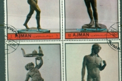 Ajman 1972 Mi#1866-1869 Bronze Sculptures
