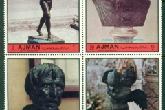 Ajman 1972 Mi#1870-1873 Bronze Sculptures