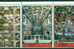 Ajman 1972 Mi#1874-1876 Sistine Chapel