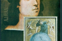 Ajman 1972 Mi#MS407A Roman ceiling Frescoes MS