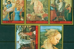 Ajman 1972 Mi#1924-1928B Easter Paintings by Old Masters IMPERF