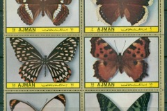 Ajman 1972 Mi#1952-1957 Garden Butterflies