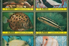 Ajman 1972 Mi#1739+ Marine & Freshwater Fish block 6