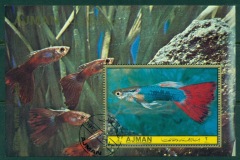 Ajman 1972 Mi#MS427A Tropical Fish MS