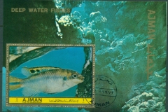 Ajman 1972 Mi#MS426A Tropical Fish MS