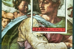 Ajman 1972 Mi#MS439B Michaelangelo Frescoes in the Sistine Chapel M