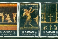 Ajman 1972 Mi#2042-2046 Paintings from the house of the Vetti Pompeii