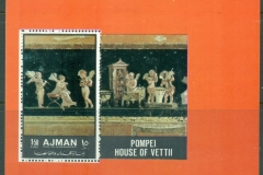 Ajman 1972 Mi#MS441A Paintings from the house of the Vetti Pompeii MS
