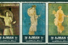 Ajman 1972 Mi#2047-2051 Wall Paintings from Pompeii