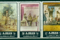 Ajman 1972 Mi#2053-2057 Wall Paintings from Pompeii