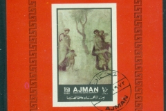 Ajman 1972 Mi#MS448B Wall Paintings from Pompeii MS IMPERF
