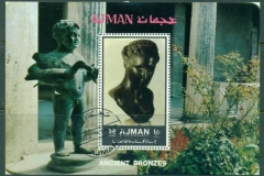 Ajman 1972 Mi#MS450A Ancient Bronze Sculptures MS