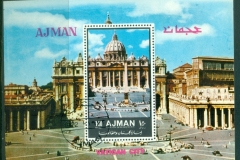 Ajman 1972 Mi#MS451A Sights of Italy MS