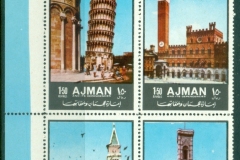 Ajman 1972 Mi#2074-2077 Sights of Italy