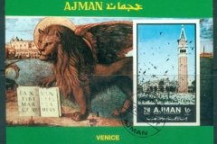 Ajman 1972 Mi#MS452B Sights of Italy MS IMPERF