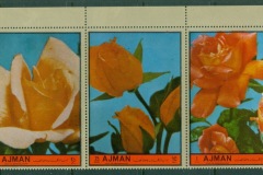 Ajman 1972 Mi#2078-2082 Flowers, Queen's Roses