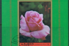 Ajman 1972 Mi#MS453B Flowers, Queen's Roses MS IMPERF