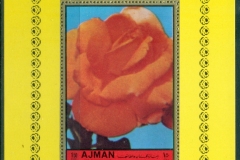 Ajman 1972 Mi#MS454A Flowers, Orange Roses MS