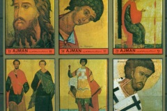 Ajman 1972 Mi#2118-2123B Moscow School Icons IMPERF