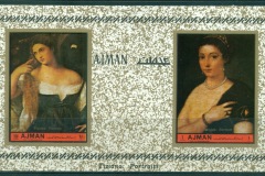 Ajman 1972 Mi#MS465B Portrait Paintings MS IMPERF