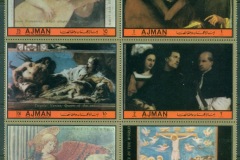 Ajman 1972 Mi#2157-2162 Italian paintings