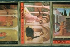 Ajman 1972 Mi#2169-2171 Annunciation scenes by Fra Angelico