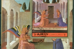 Ajman 1972 Mi#MS474b Annunciation scenes by Fra Angelico MS IMPERF