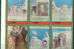 Ajman 1972 Mi#2200-2205 Giotto, Scenes from the life of Joachim