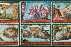 Ajman 1972 Mi#2234-2239 Paintings by Michaelangelo
