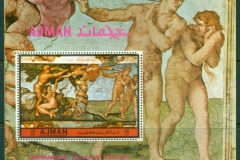 Ajman 1972 Mi#MS486A Paintings by Michaelangelo MS