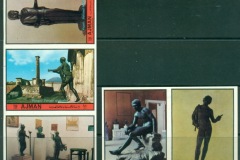 Ajman 1972 Mi#2241-2245B Ancient Bronze Sculptures IMPERF