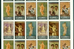 Ajman 1972 Mi#2047B+ Art & Antiquities part sheet layout