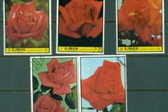 Ajman 1972 Mi#2413-2417 Flowers, Imperial Roses