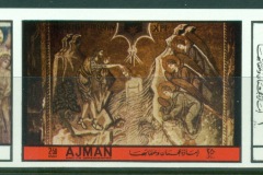 Ajman 1972 Mi#2433-2435A Art, Religious paintings IMPERF