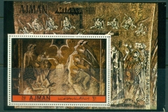 Ajman 1972 Mi#MS505A Art, Religious paintings MS