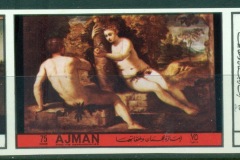 Ajman 1972 Mi#2436-2438B Art, Paintings IMPERF