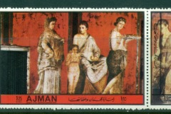 Ajman 1972 Mi#2439-2441 Pompeian Art