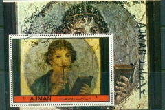 Ajman 1972 Mi#MS508A Young Men in Pompeian Art MS