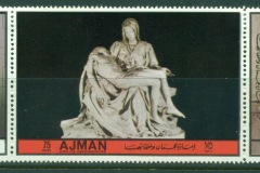 Ajman 1972 Mi#2448-2450 Sculptures by Michaelangelo, The Pieta