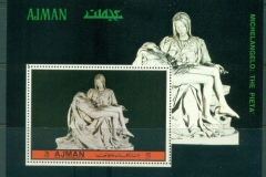 Ajman 1972 Mi#MS510A Sculptures by Michaelangelo, The Pieta MS