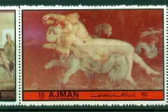 Ajman 1972 Mi#2472-2474 Young Women in Pompeian Art
